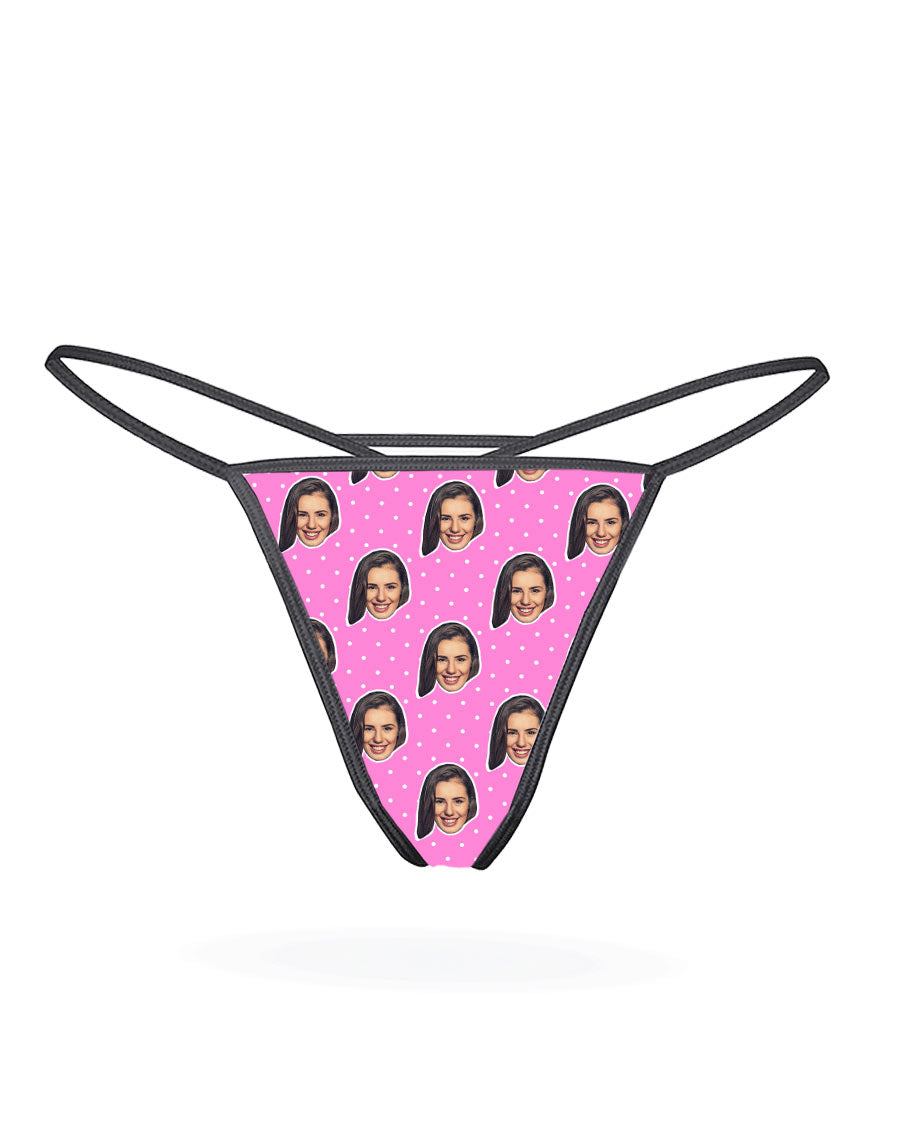 Polka Face Gift Thong