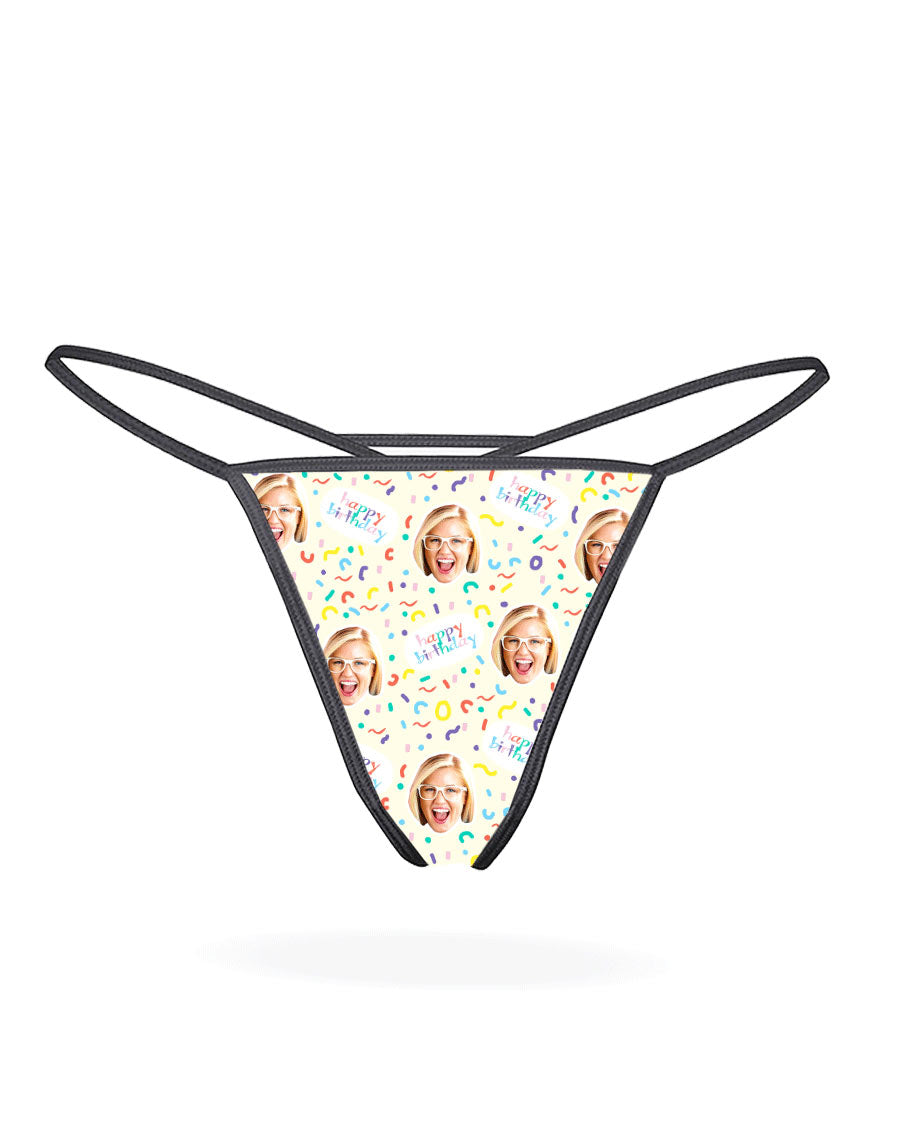 Happy Birthday Thong Gift