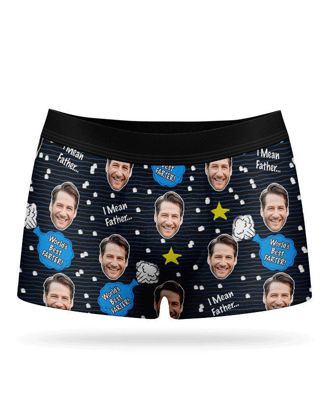 World's Best Farter Face Boxer Shorts