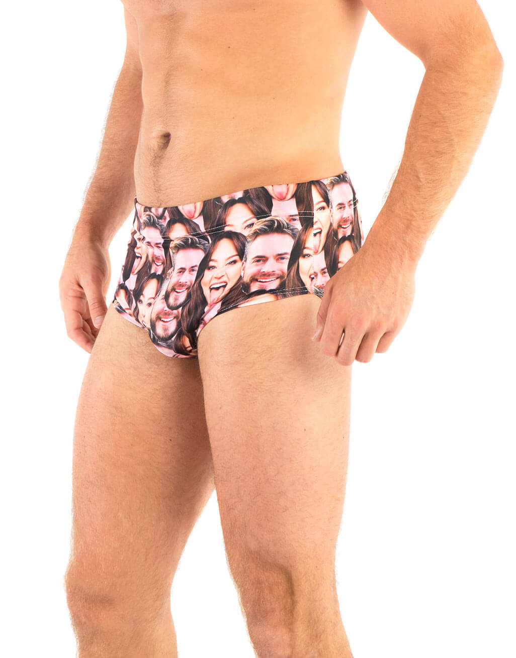 Couple Face Mash Swimming Trunks