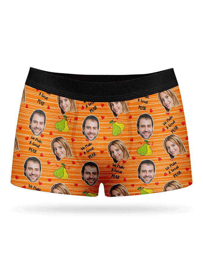 Custom Great Pear Boxer Shorts