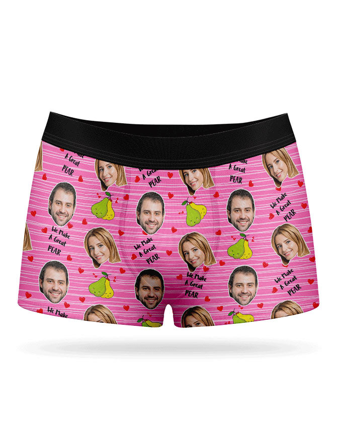 Great Pear Men's Photo Boxer Shorts