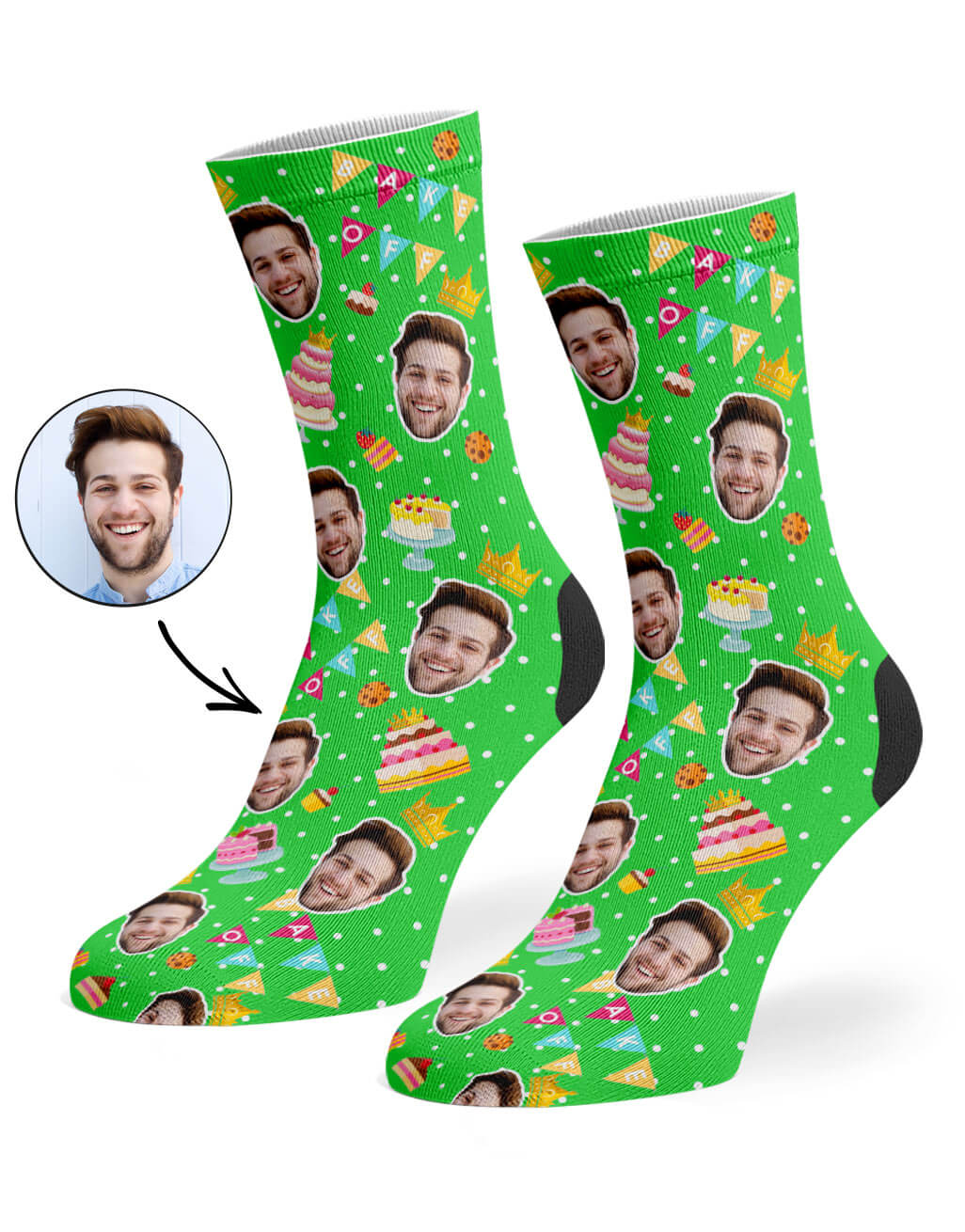 Bake Off King Socks With Your Face