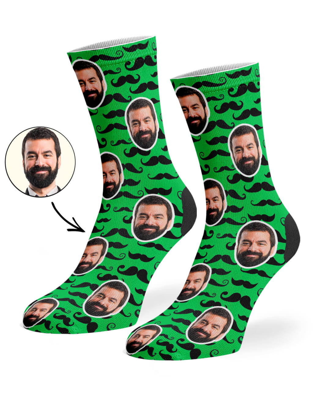 Unique Moustache Pattern Socks