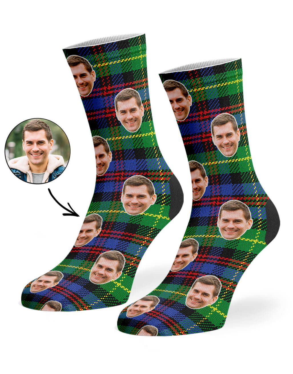 Scottish Tartan Photo Socks