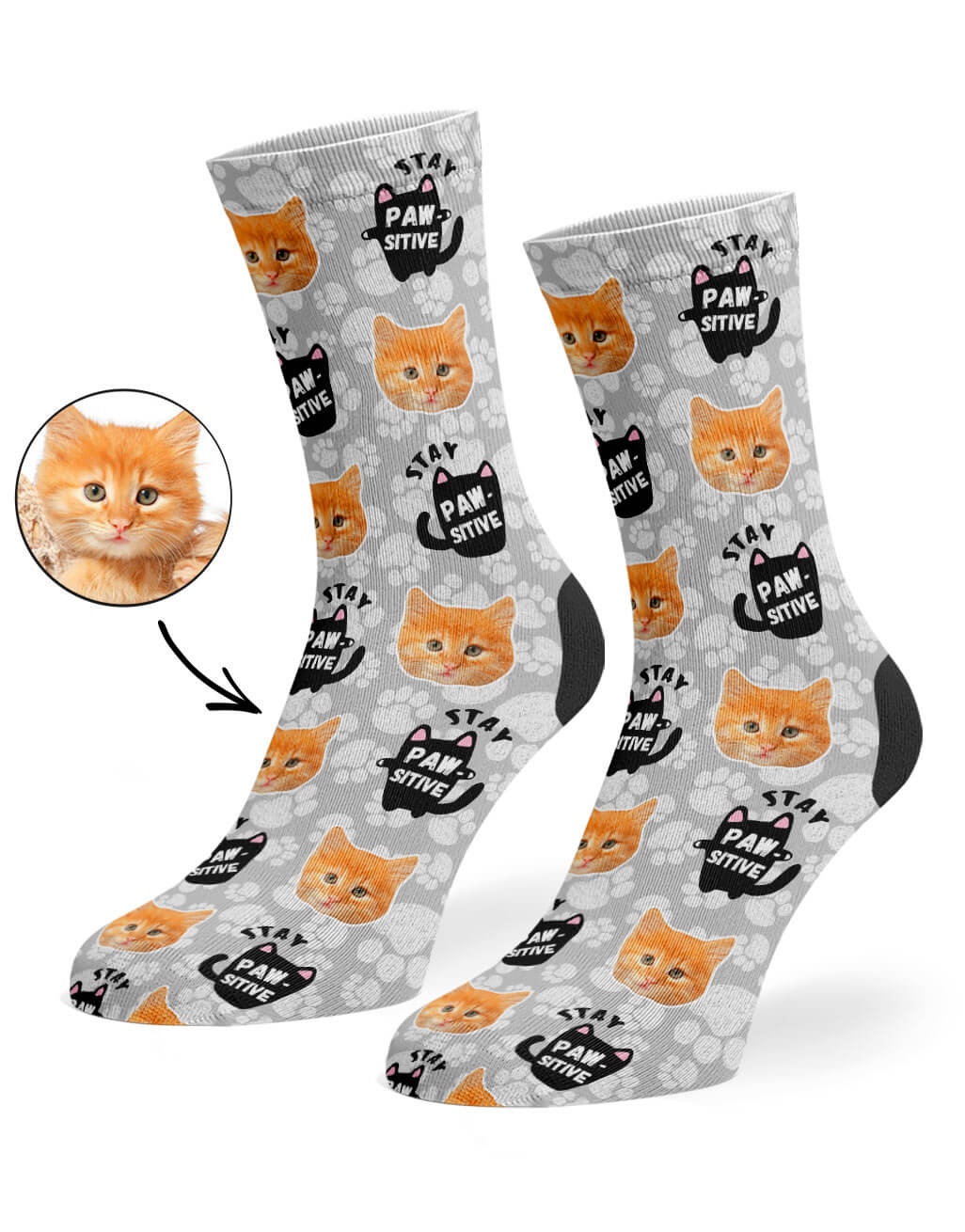 Stay Pawsitive Gift Socks