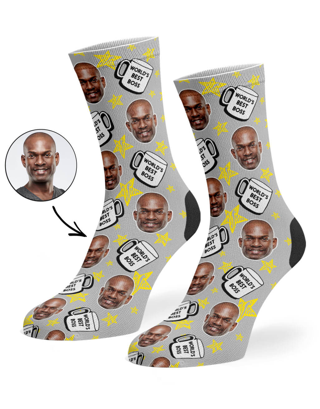 World's Best Boss Socks With Photo On