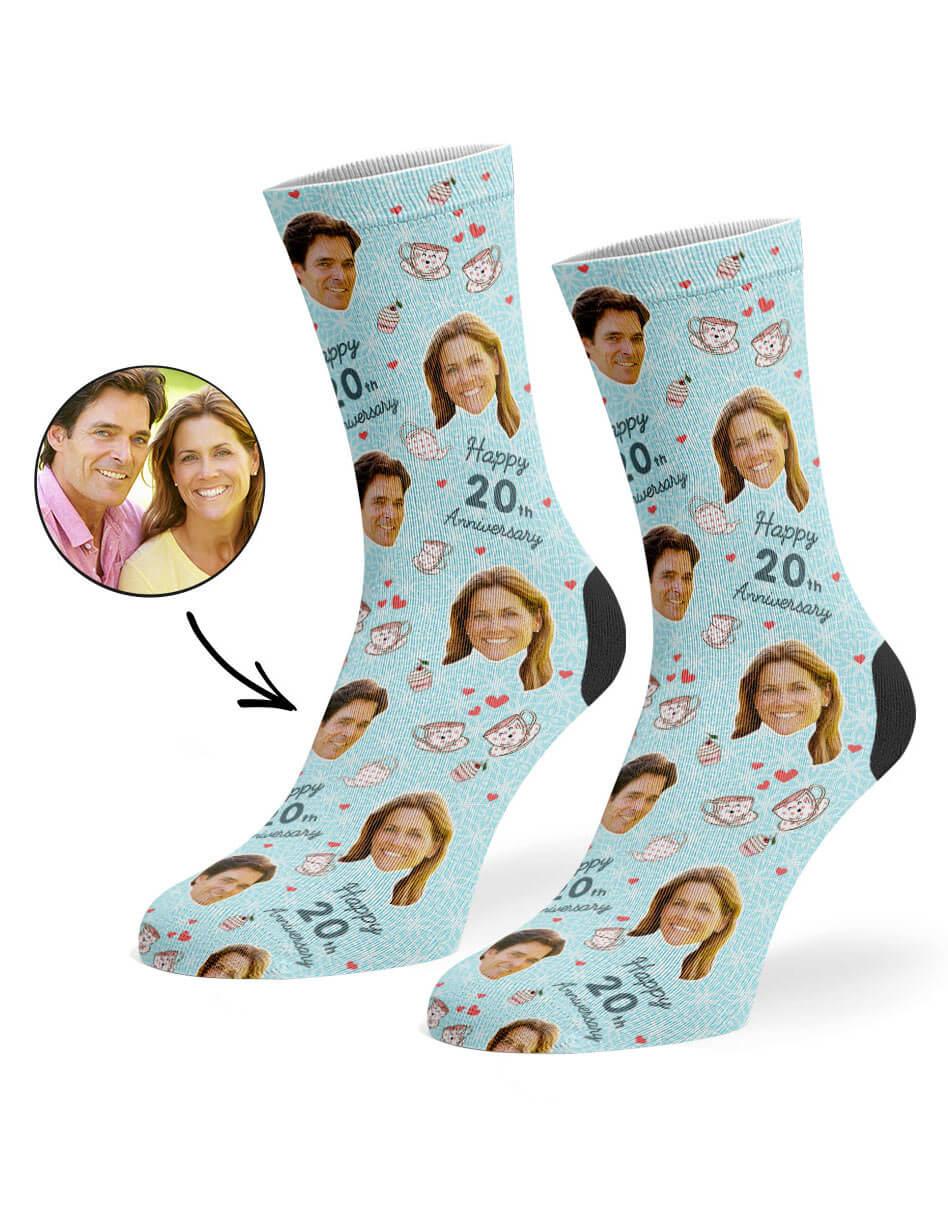 Turquoise 20th Anniversary Socks