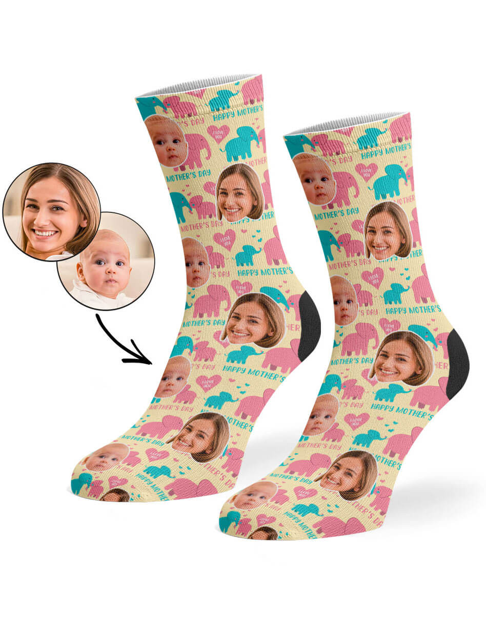 Unique Mother's Day Elephant Socks