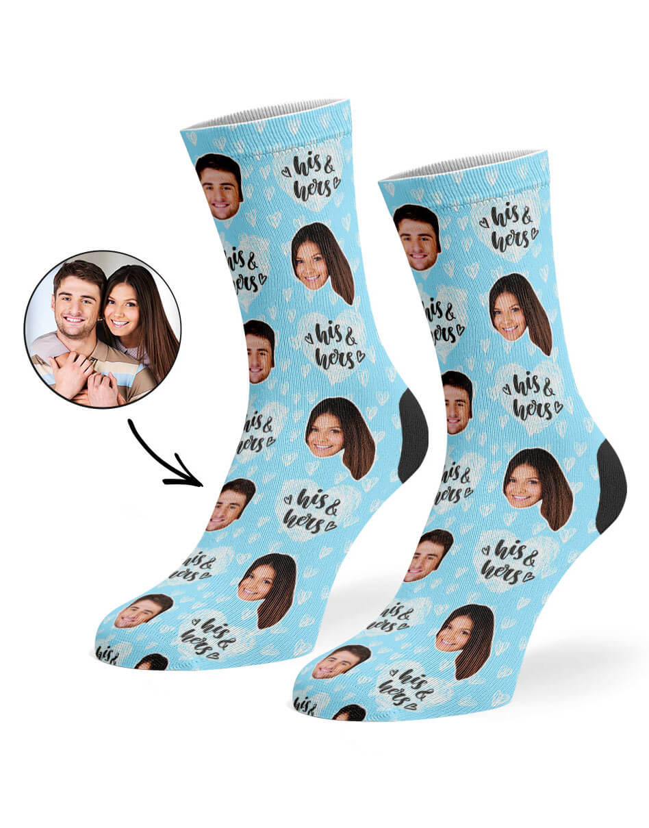 His & Hers Personalised Socks