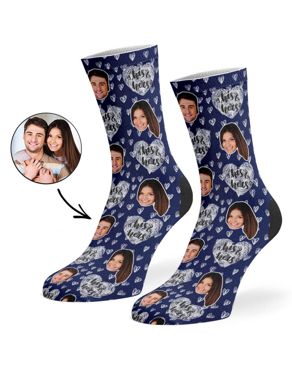 His & Hers Photo Socks