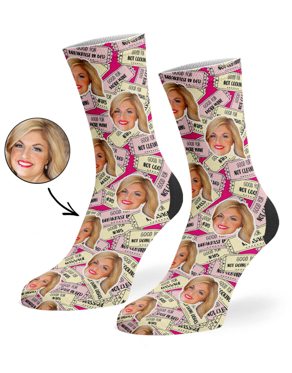 Funny Mother's Day Gift Coupon Socks