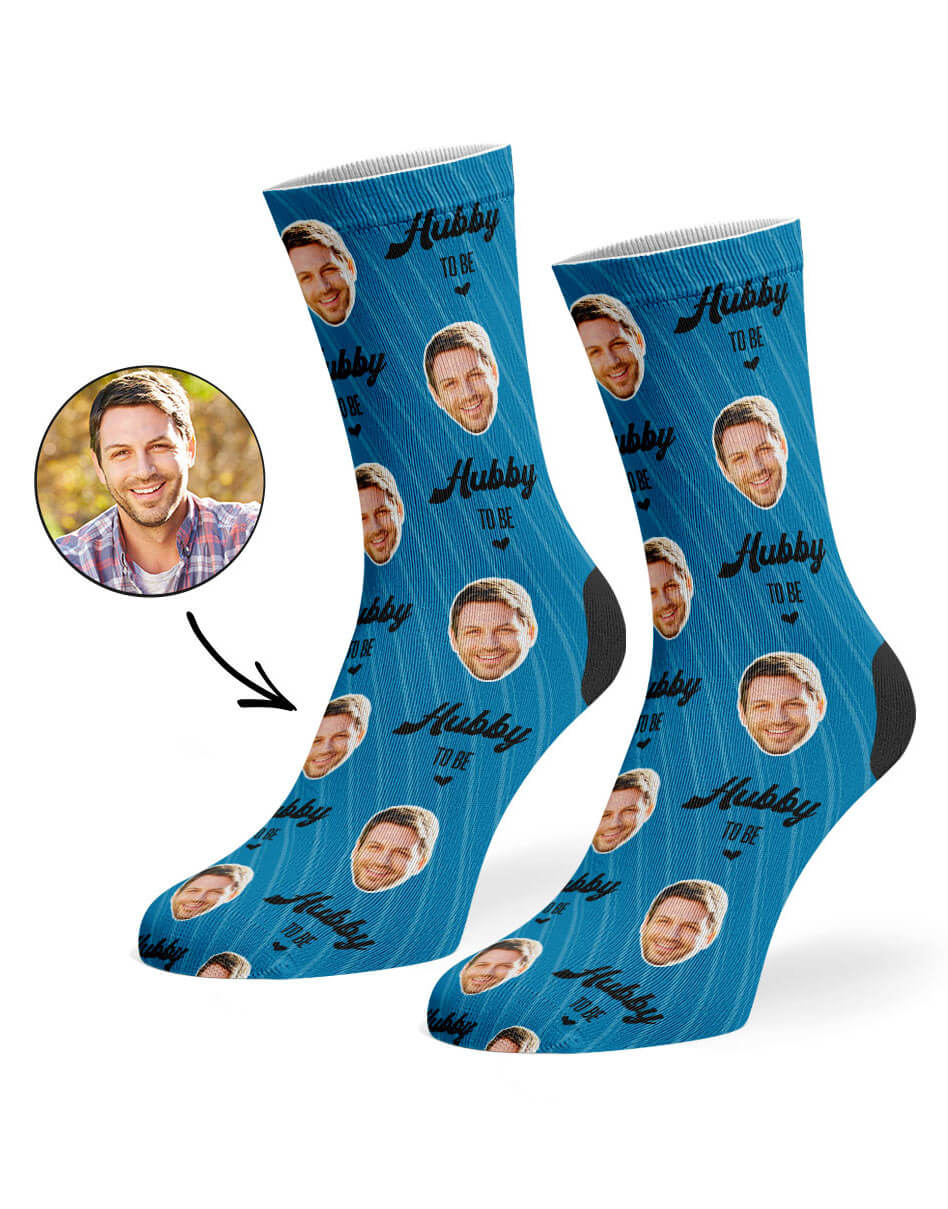 Hubby To Be Socks With Photo On