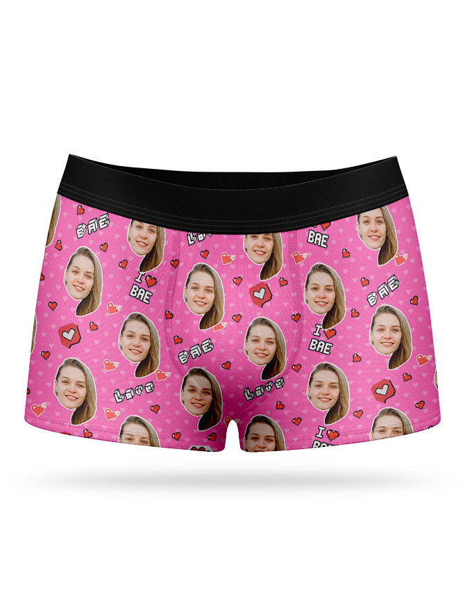 Unique I Love Bae Boxer Shorts