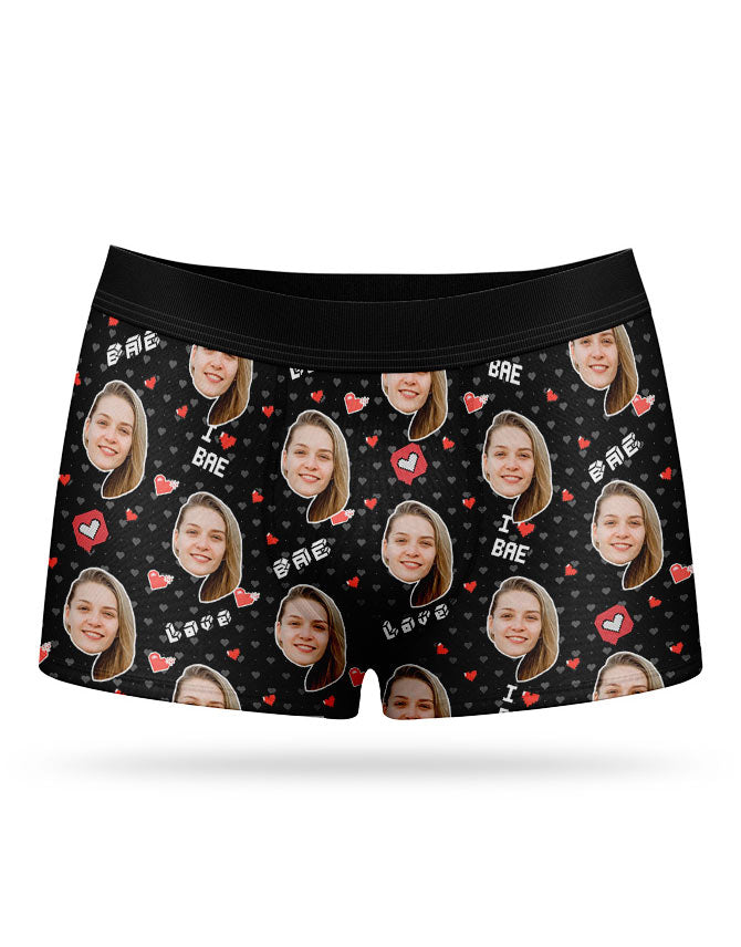 I Love Bae Valentines Boxers