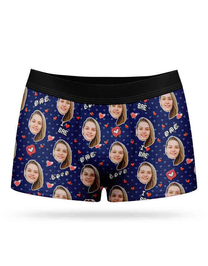 I Love Bae Boxer Shorts Valentines Gift