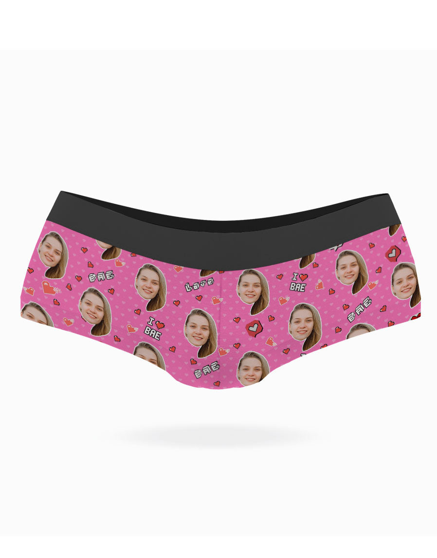 Pink I Love Bae Knickers