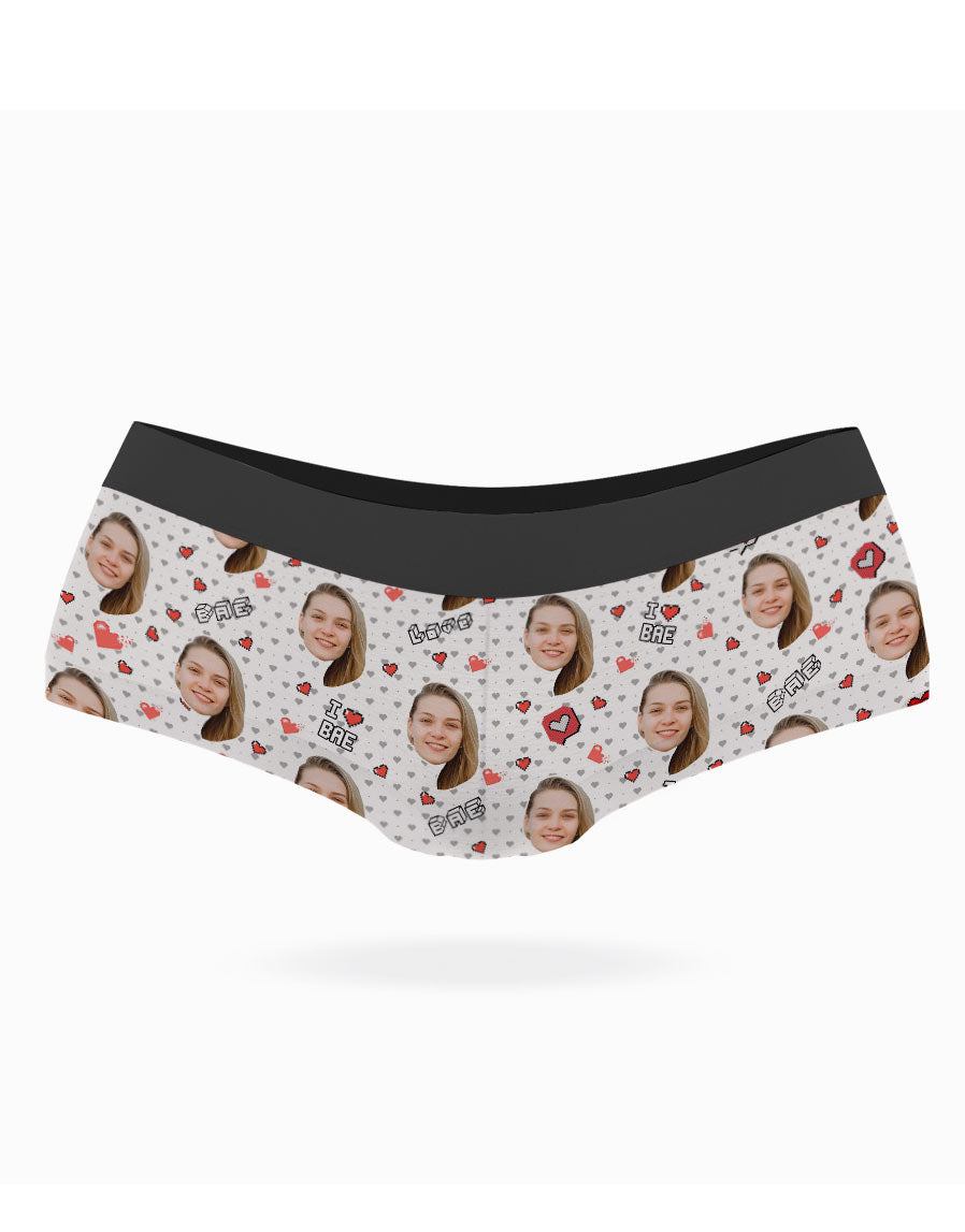 I Love Bae Custom Photo Knickers