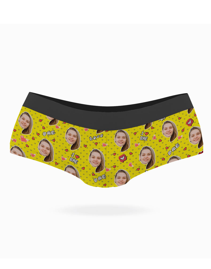 Yellow I Love Bae Knickers