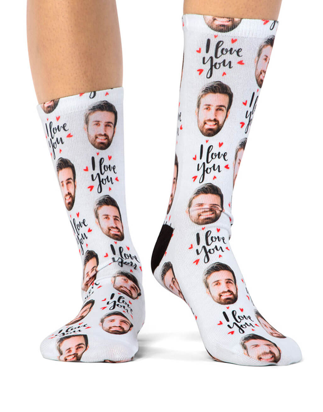 I Love You Socks - Personalised Valentine Face Socks – Super Socks