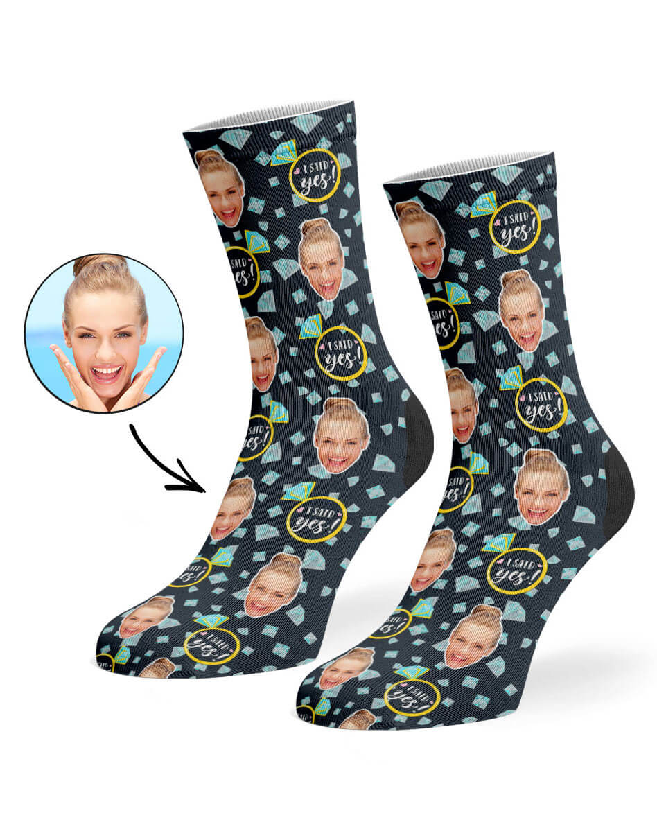 I Said Yes Photo Socks