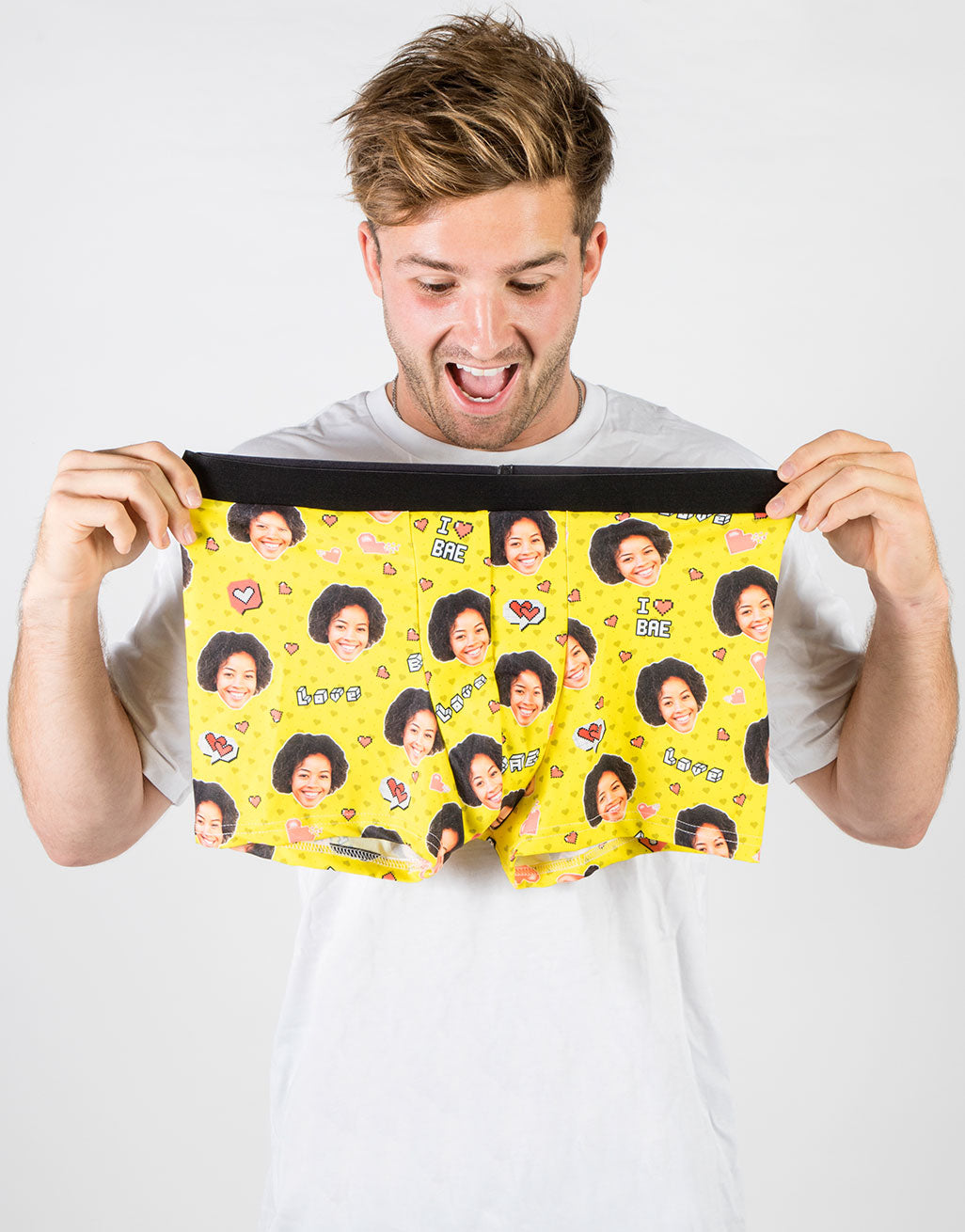 I Love Bae Face Boxers