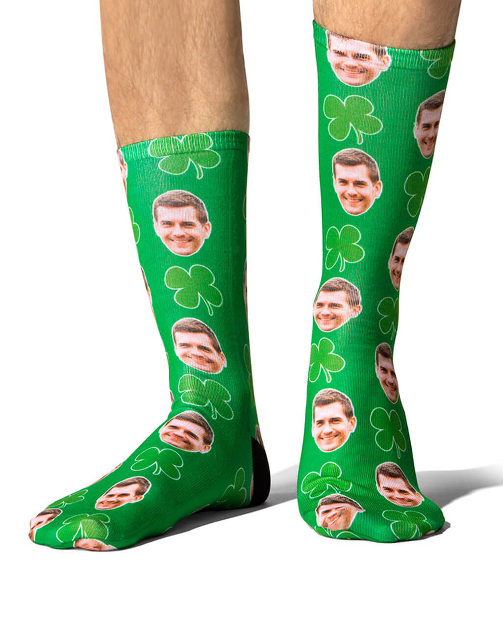 Shamrock Face Socks