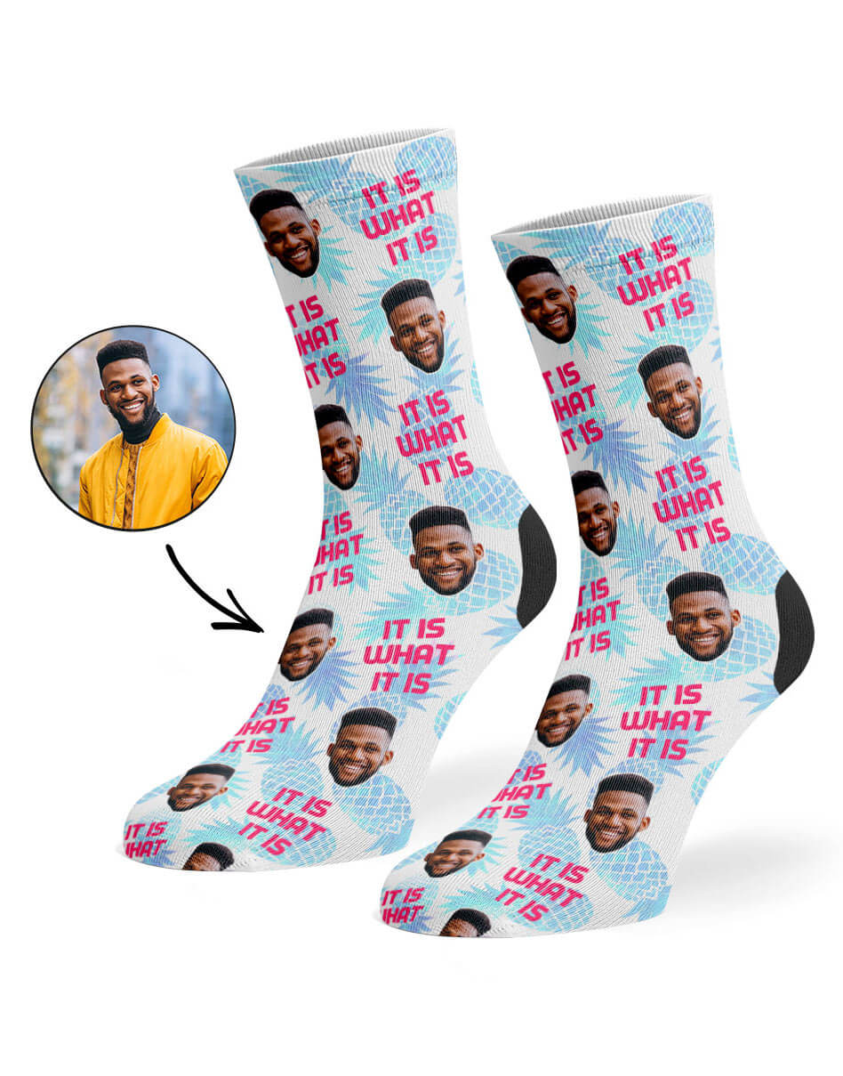 It Is What It Is Face Socks