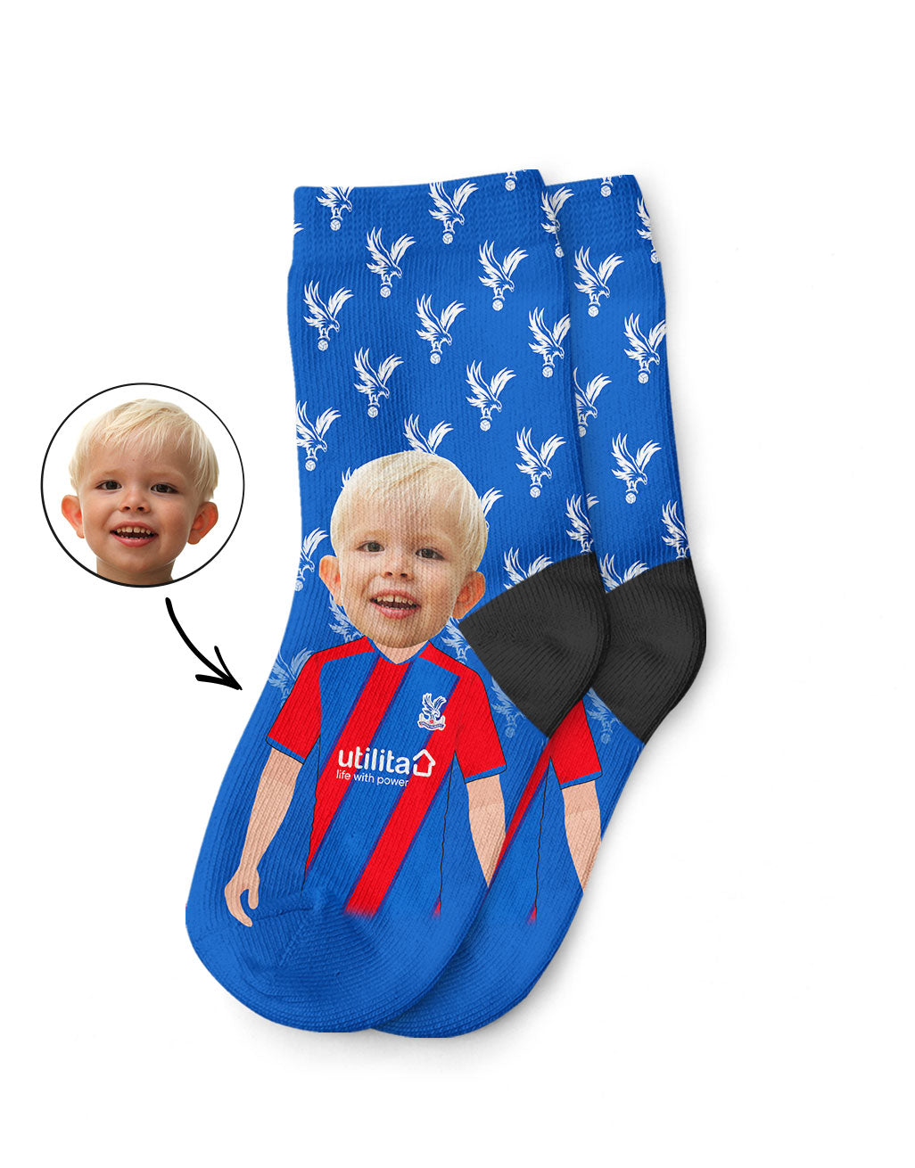 Crystal Palace Fan Kids Socks