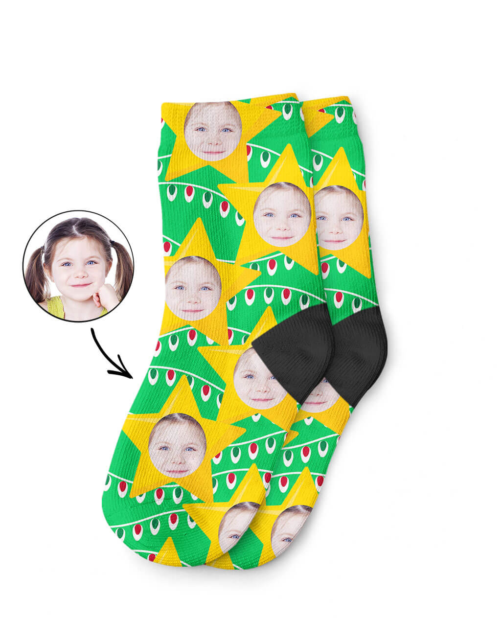 Unique Christmas Star Kids Socks