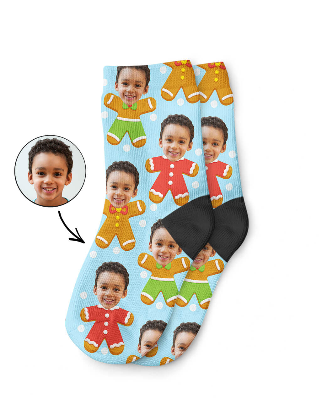 Gingerbread Me Kids Socks