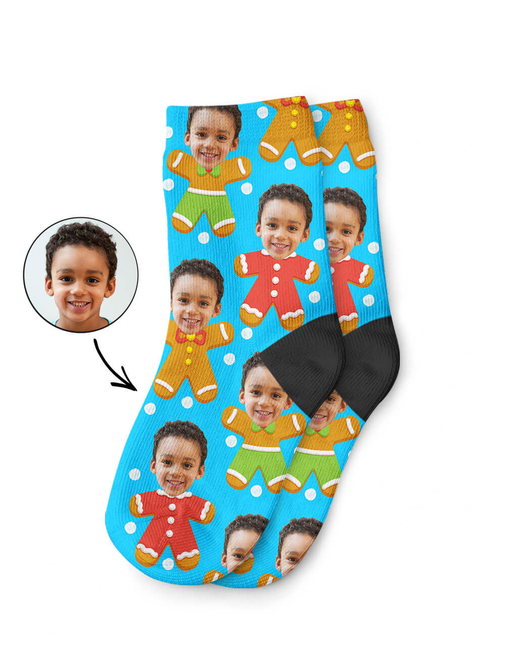 Gingerbread Me Kids Christmas Socks