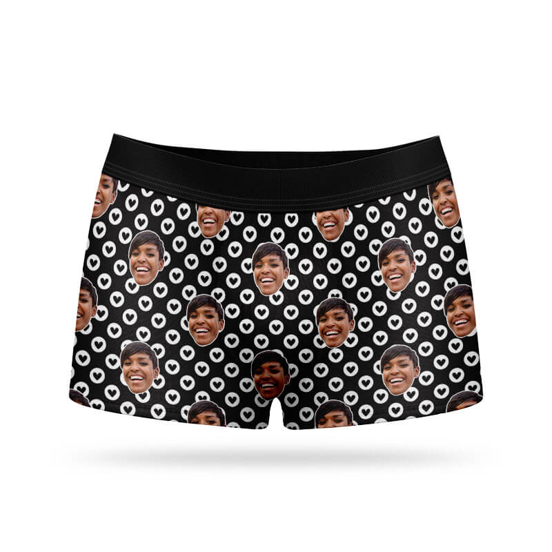 Circle Hearts Personalised Boxers