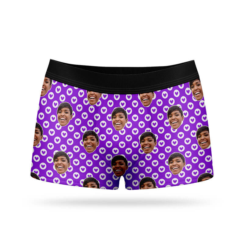 Circle Hearts Photo Boxer Shorts