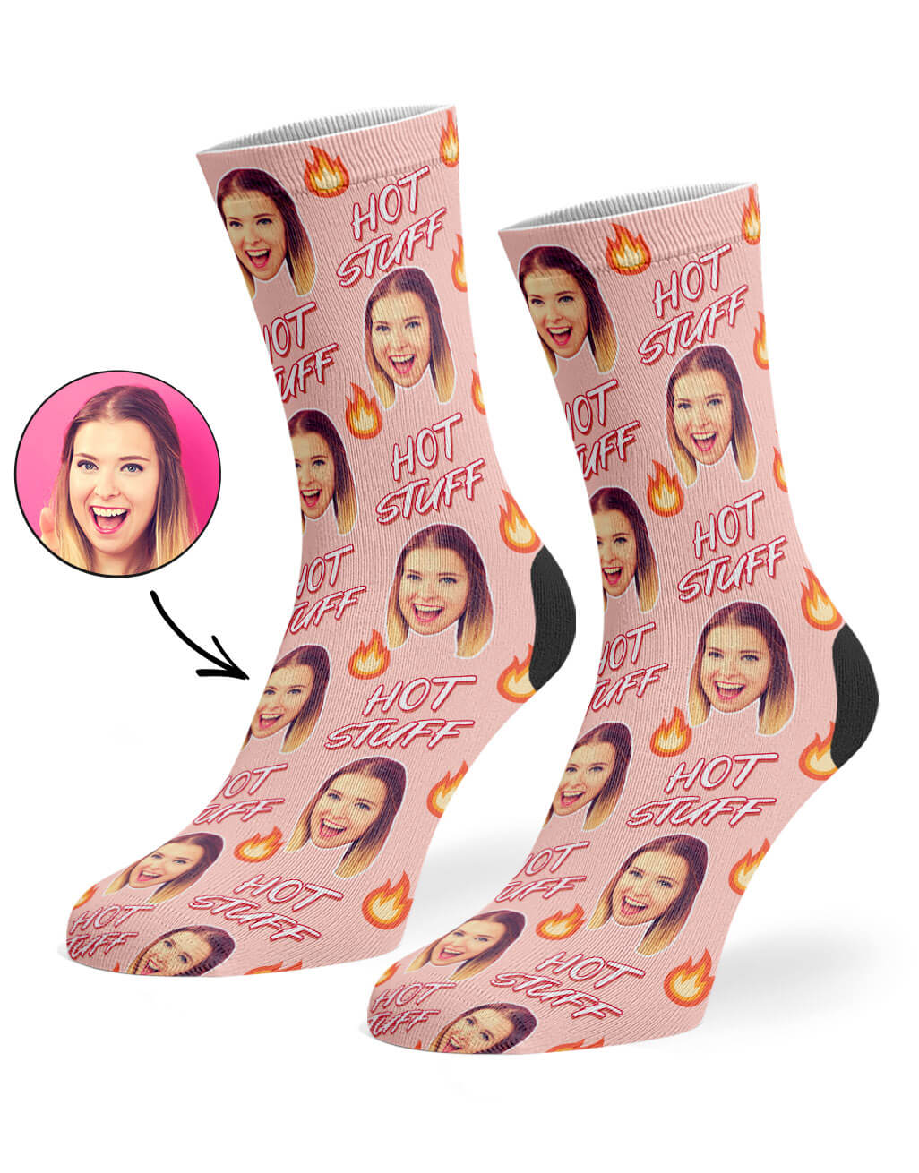 Hot Stuff Photo Socks