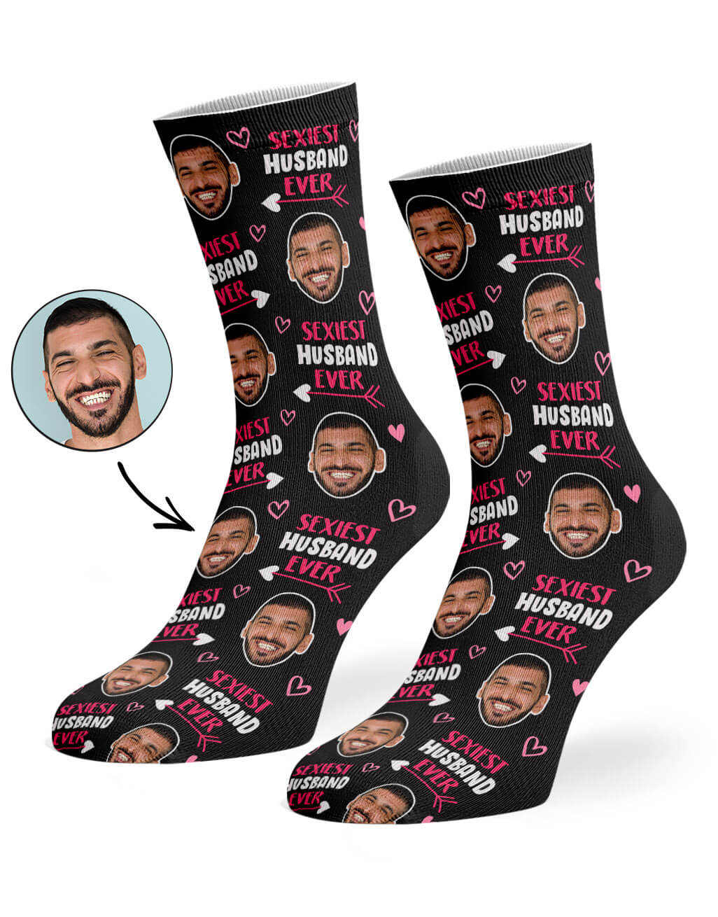 Personalised Sexiest Husband Ever Socks