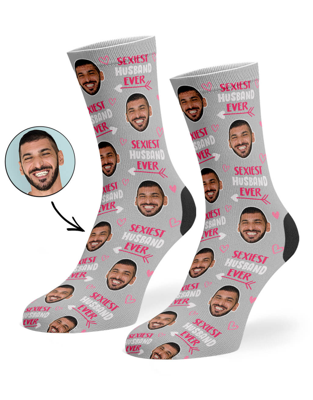 Sexiest Husband Ever Photo Socks