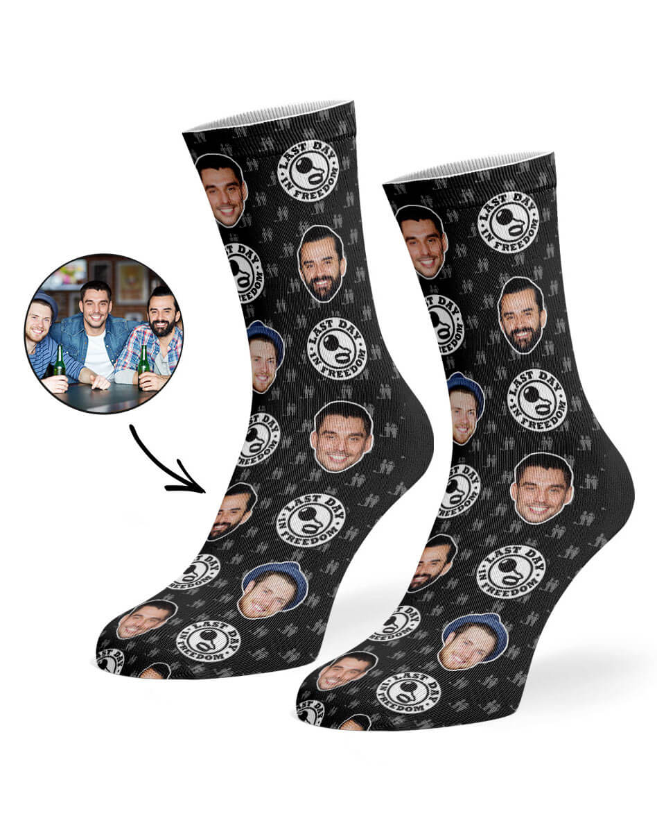 Last Day In Freedom Funny Socks Gift