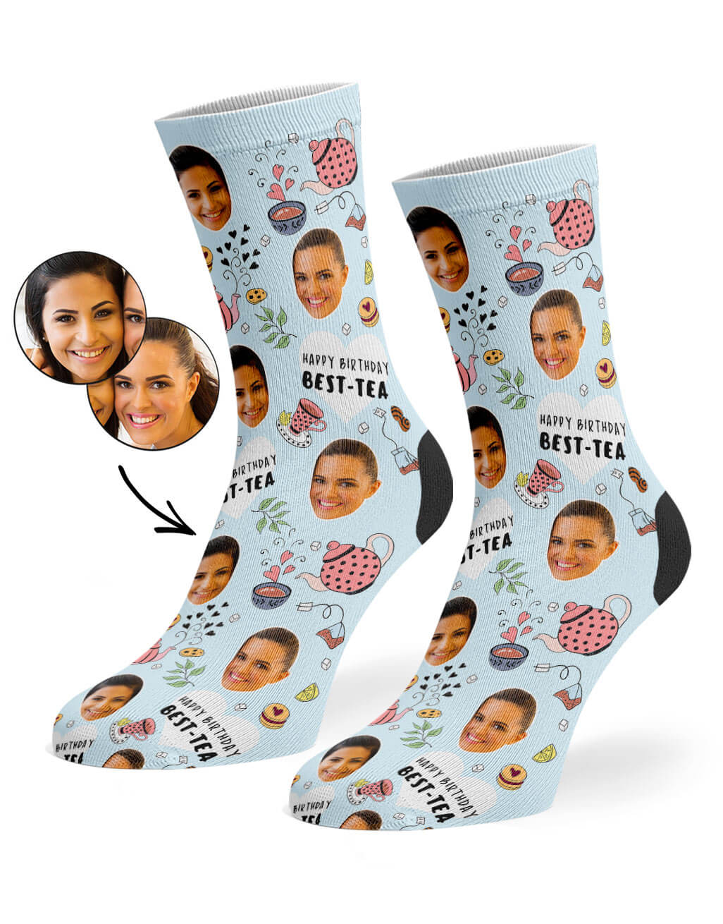 Personalised Happy Birthday Best-Tea Socks