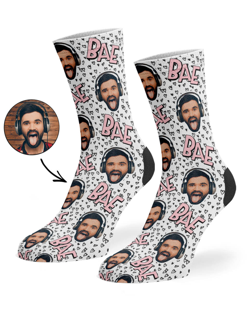 Your Photo Bae Socks