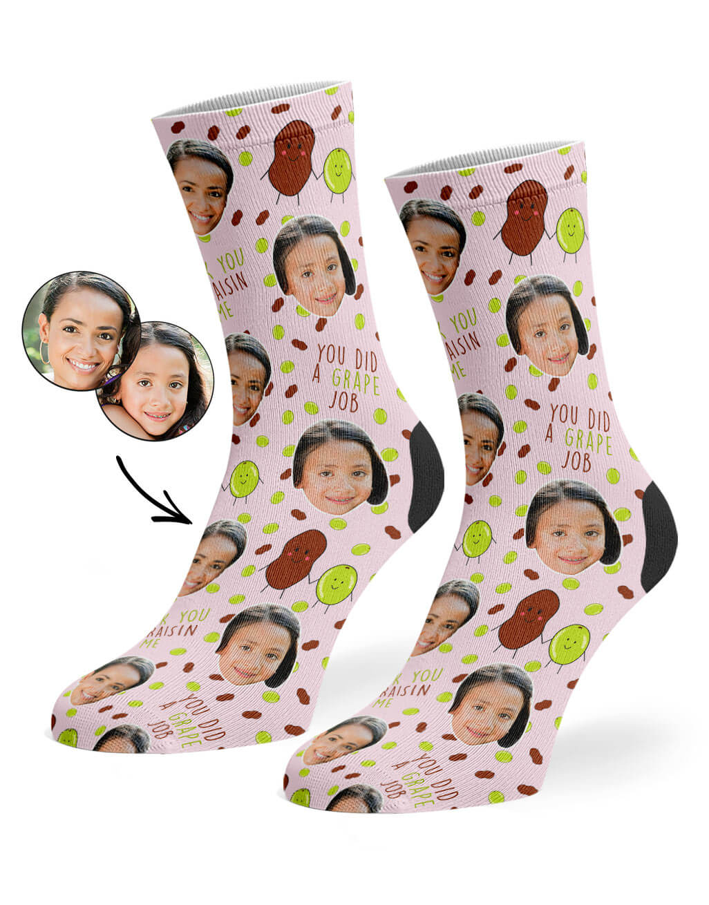 Raisin Me Photo Socks