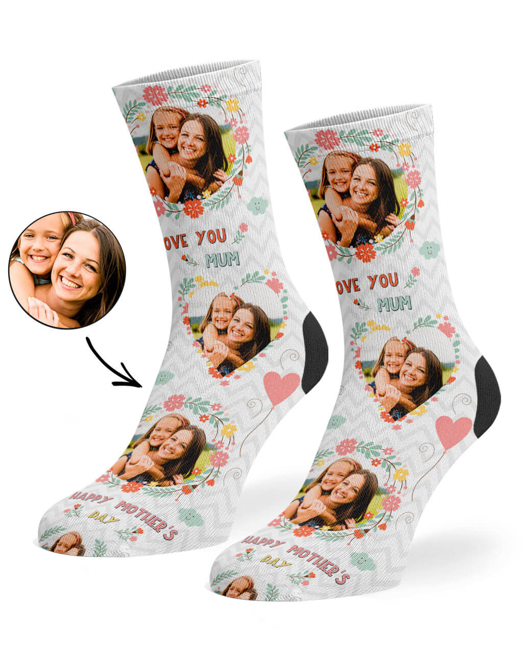 Personalised Love You Mothers Day Socks