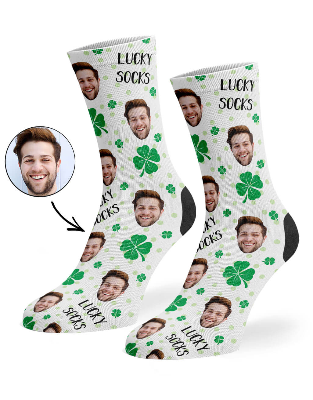 Personalised Lucky Face Socks