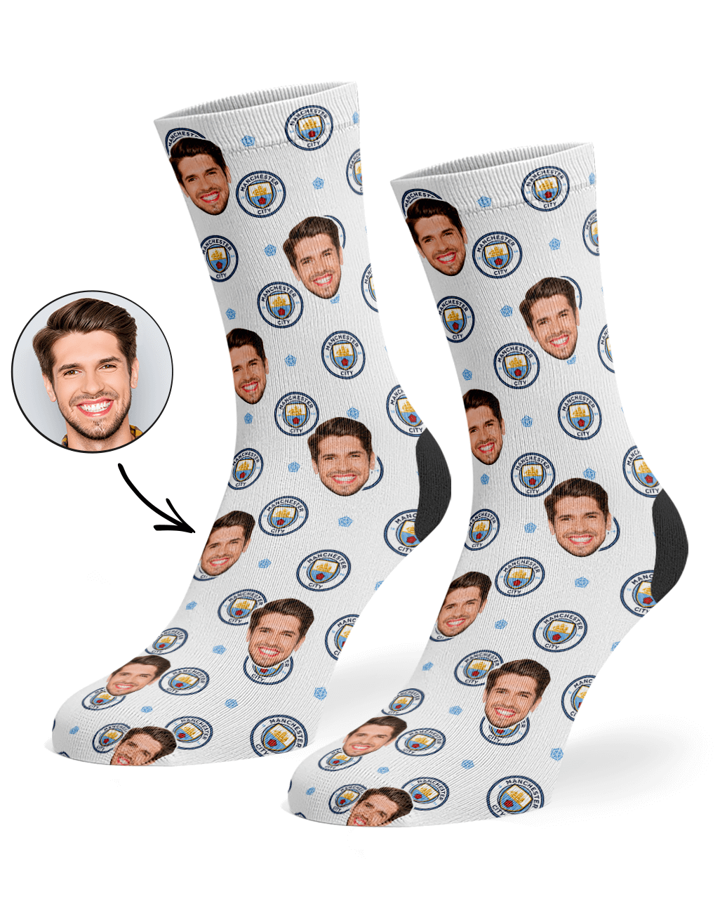 Man City Crest Socks