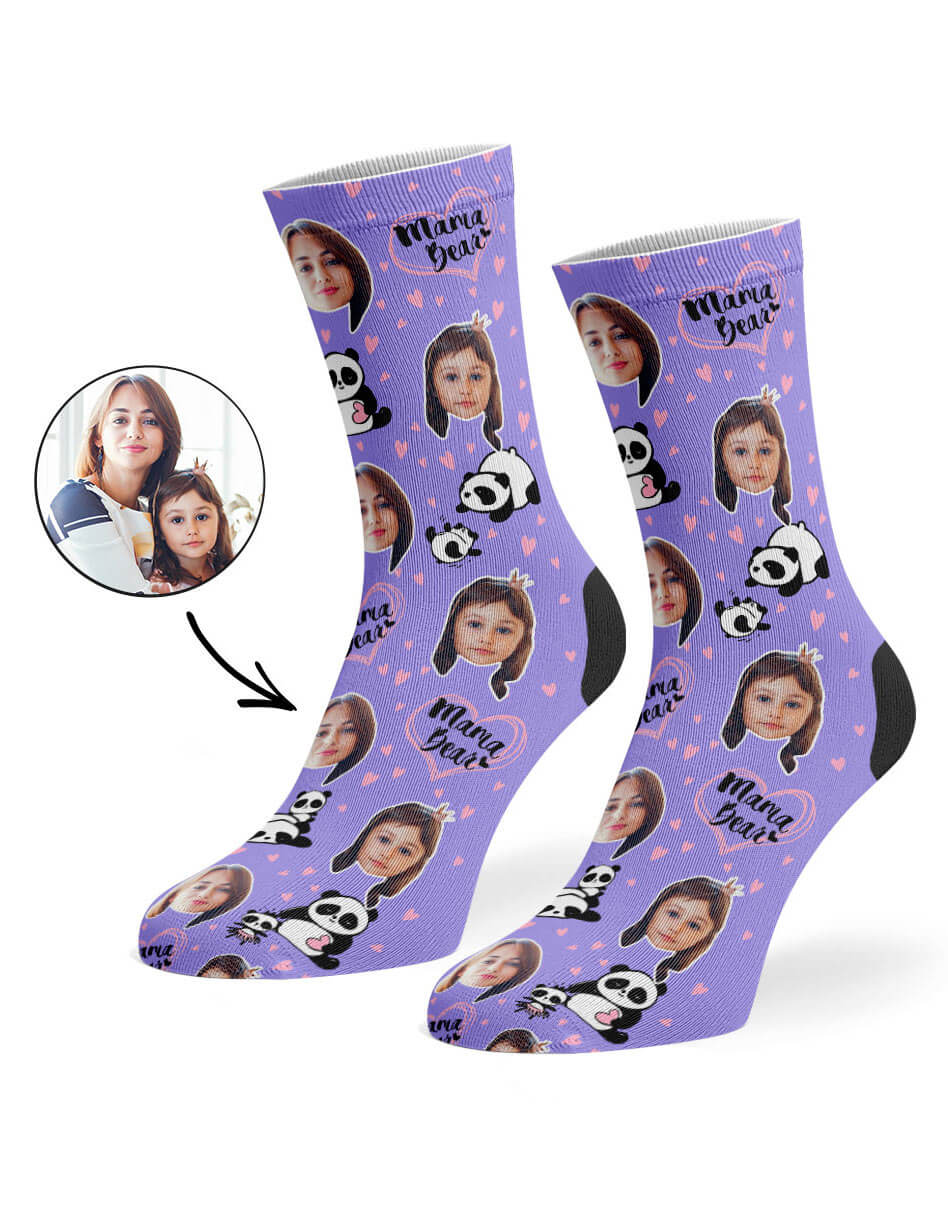 Mama Bear Photo Socks