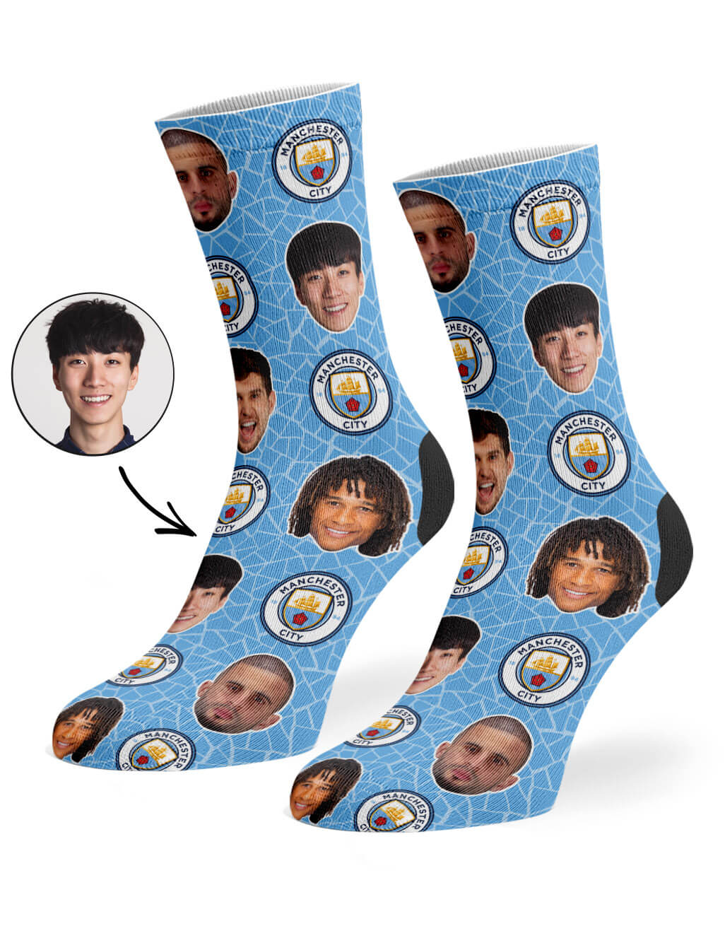 Man City Player Socks Gift