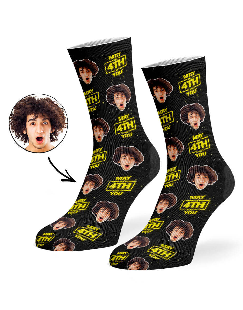 Personalised May The 4th Be With You Socks