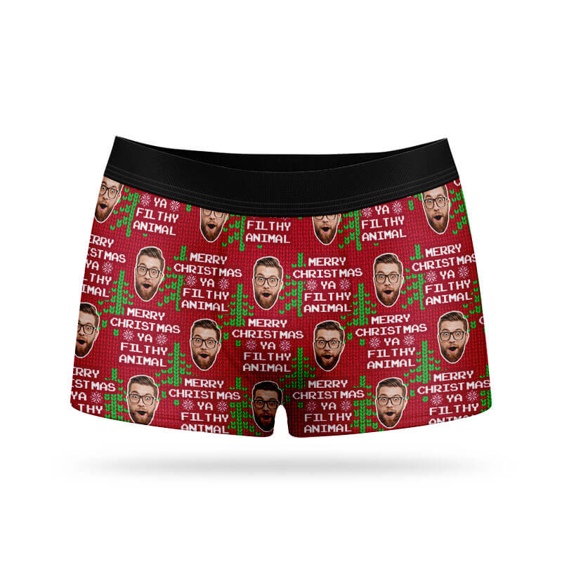 Merry Christmas Ya Filthy Animal Boxers