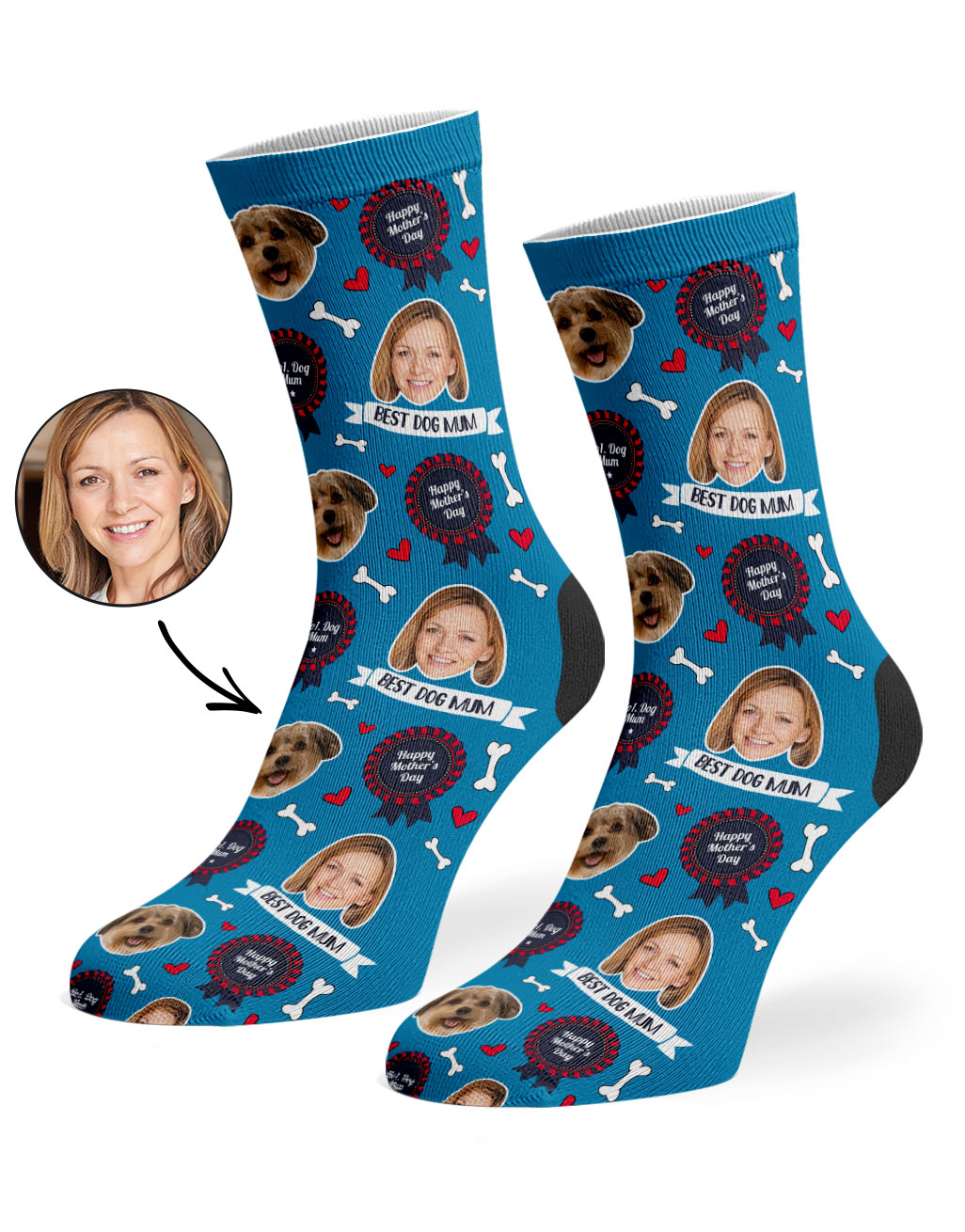 Customisable Best Dog Mum Socks