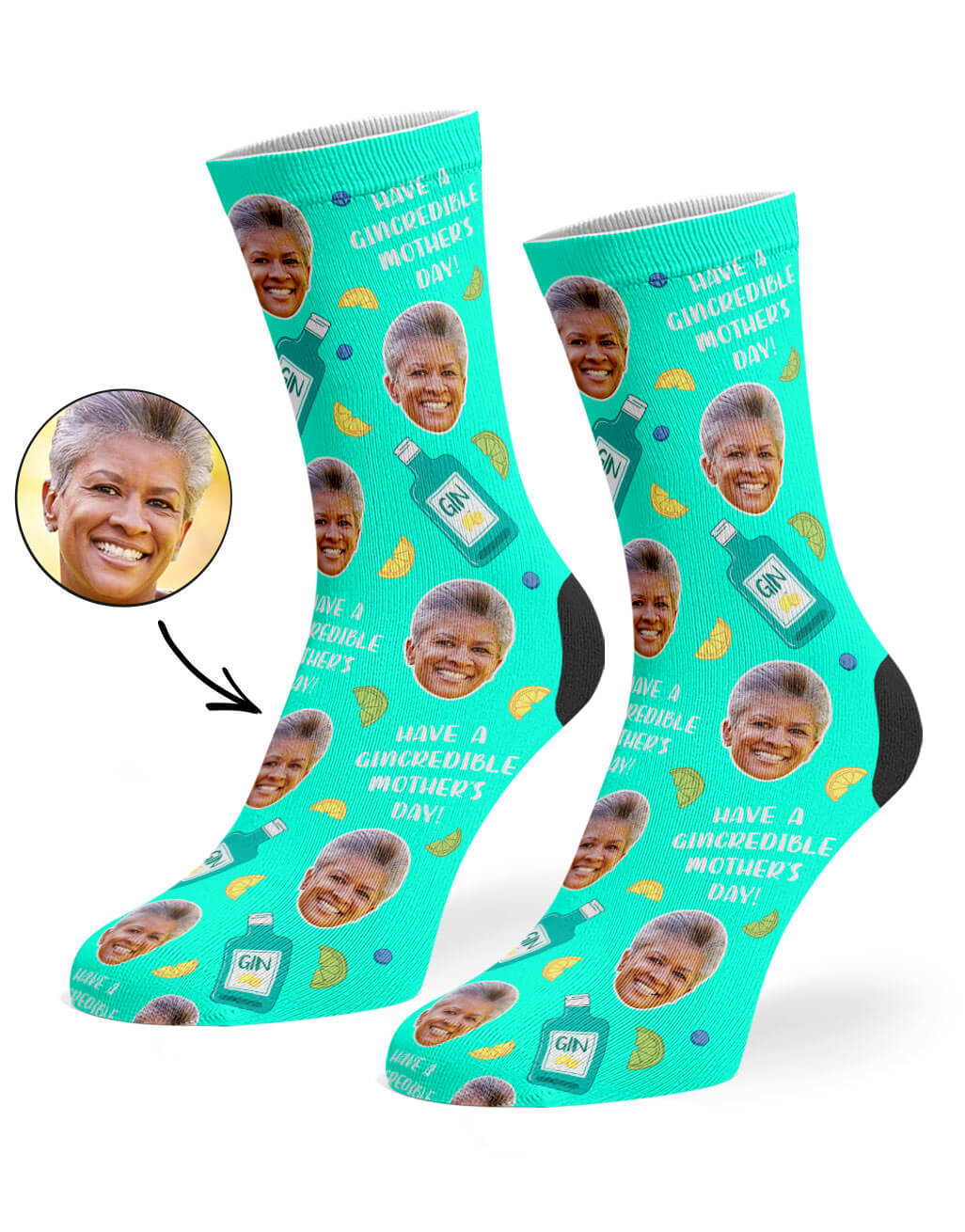 Mint Gincredible Mother's Day Socks